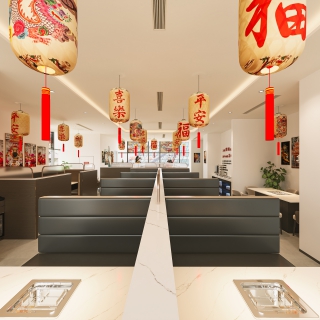现代大厅角度一