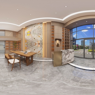 现代展厅全景