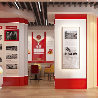 现代社区党建展厅 (2)