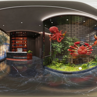 现代海鲜餐厅1F接待 (1)
