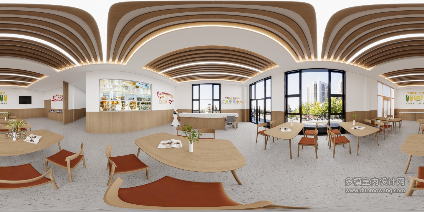 现代社区幸福食堂全景