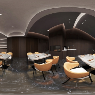 现代海鲜餐厅2F散座区 (1)