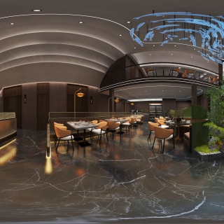 现代海鲜餐厅1F散座区 (1)