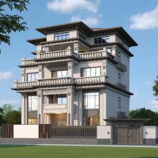 莆田自建房前透视日景_前透视_0000