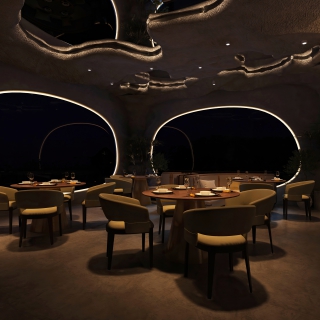 石洞异形餐厅