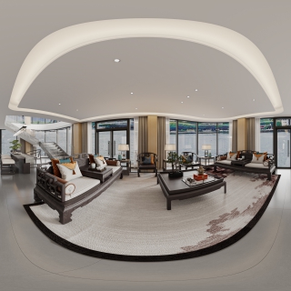 现代新中客厅360
