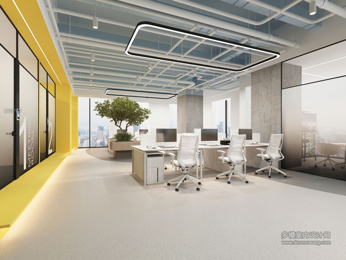 现代办公公共办公区c (1)