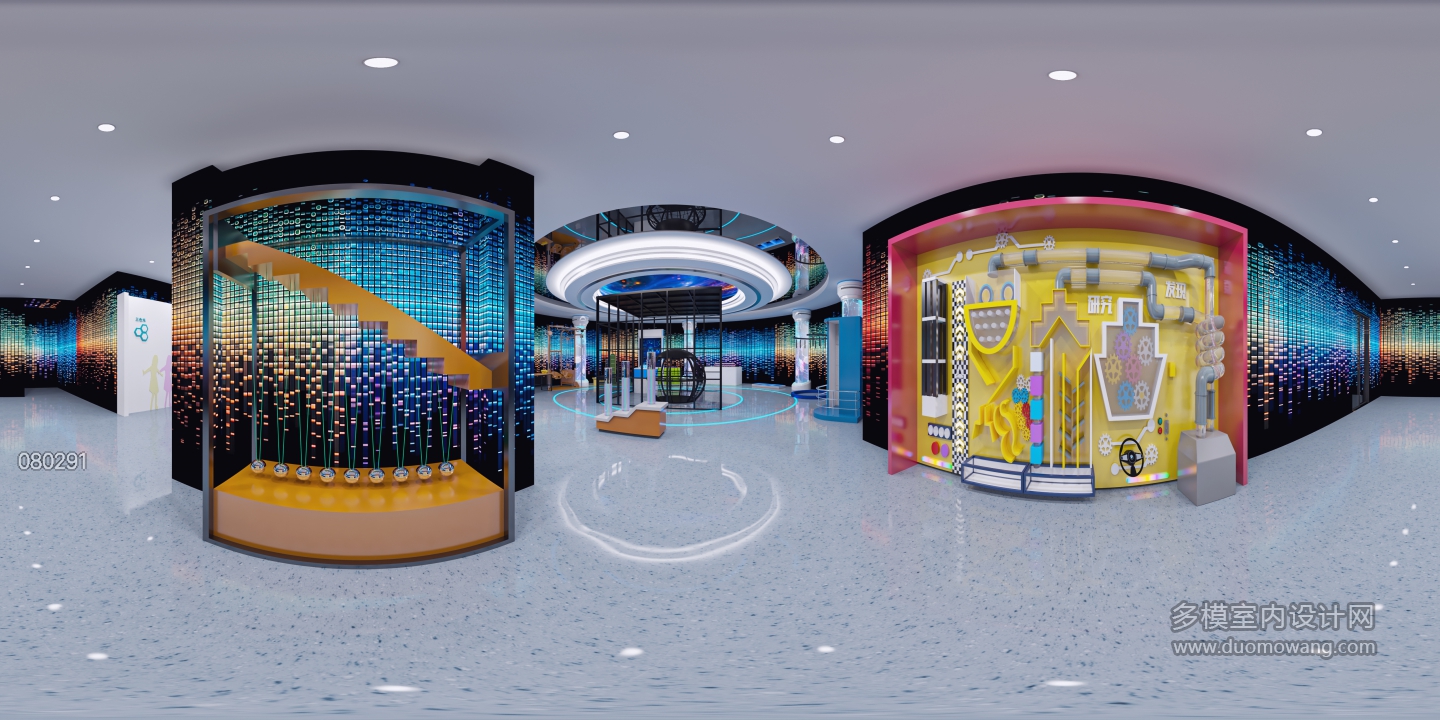 现代科技馆四楼展厅全景3