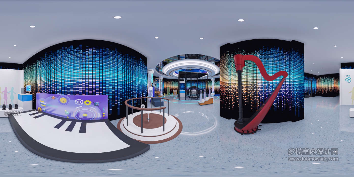 现代科技馆四楼展厅全景2