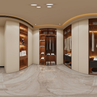 新中式衣帽间1全景