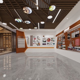 现代展厅体系做法特写