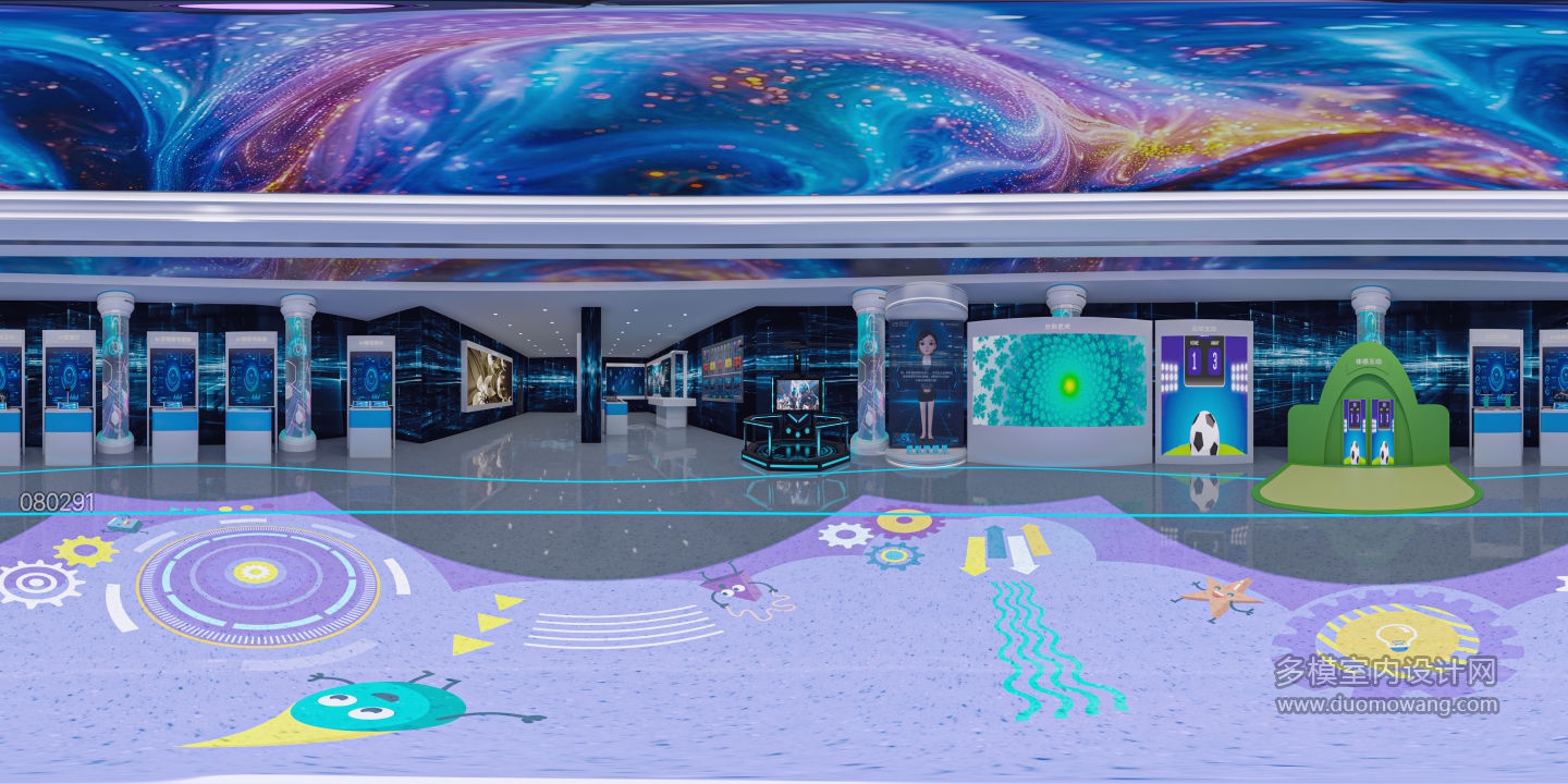 现代科技馆三楼展厅全景1