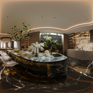 现代意式厨房360