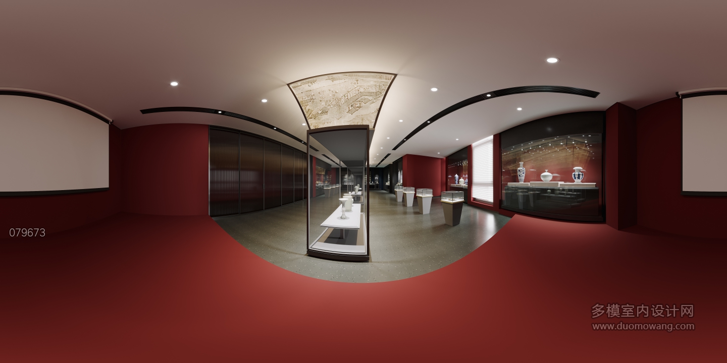 现代展厅全景
