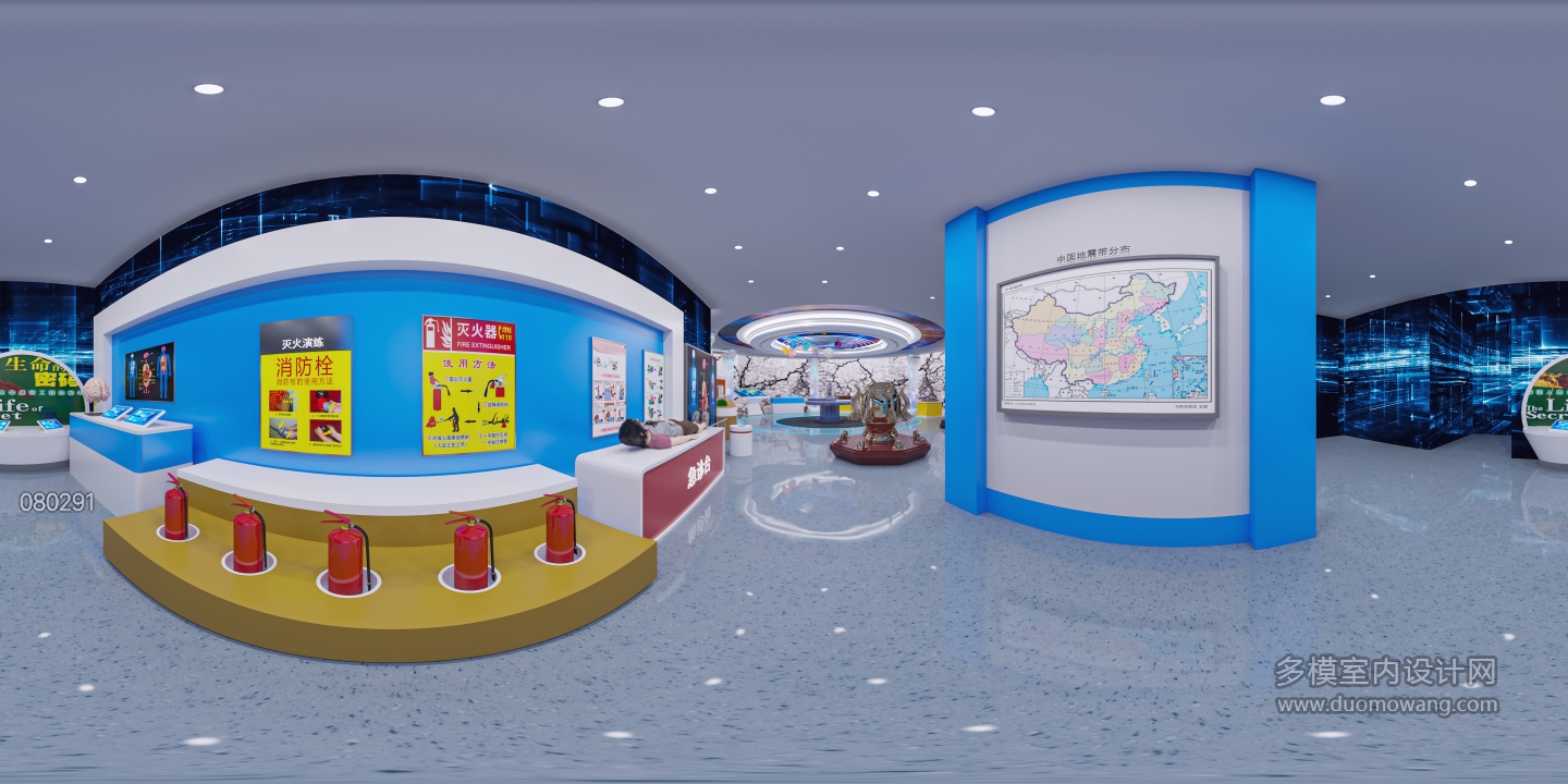 现代科技馆五楼展厅全景2