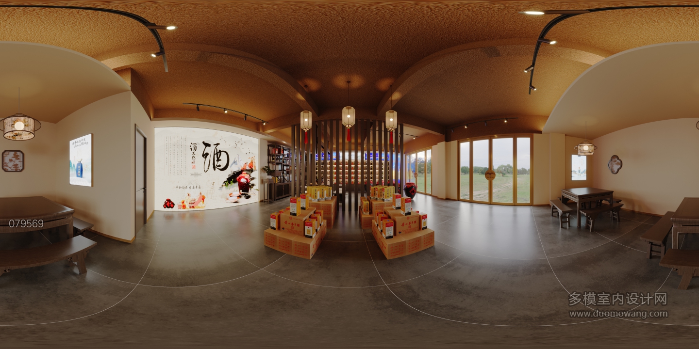 现代品酒区全景