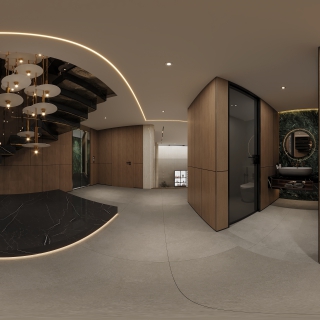 负一层楼梯间全景