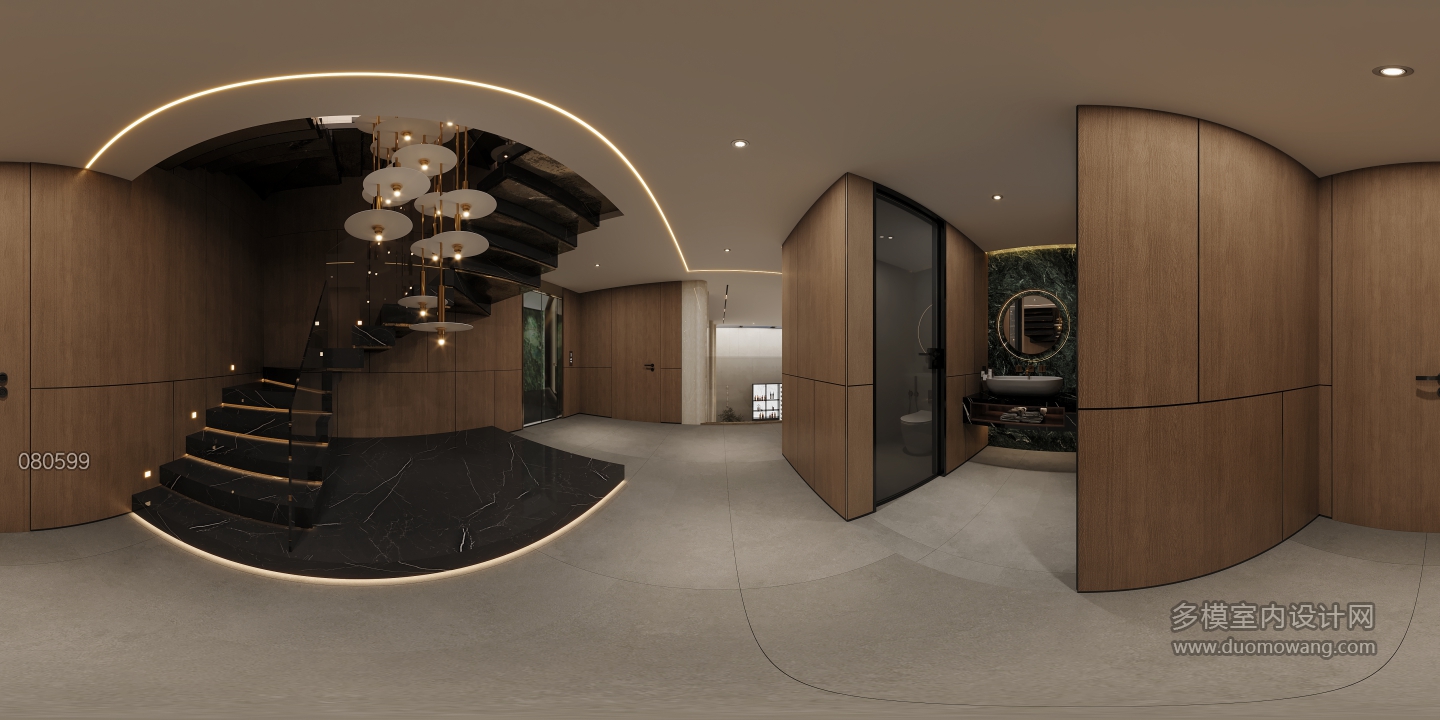 负一层楼梯间全景