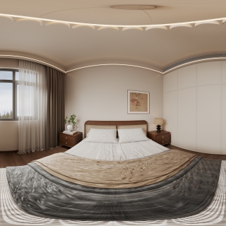 现代中古次卧1全景