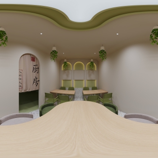 现代轻食店全景1