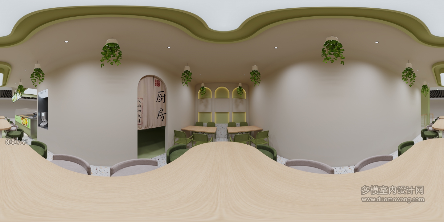 现代轻食店全景1