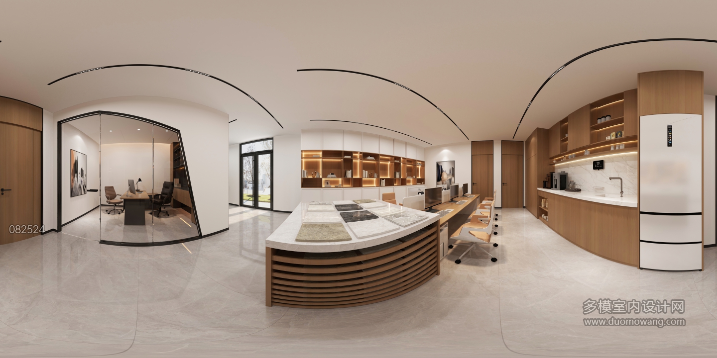 现代展厅公共办公区 (1)