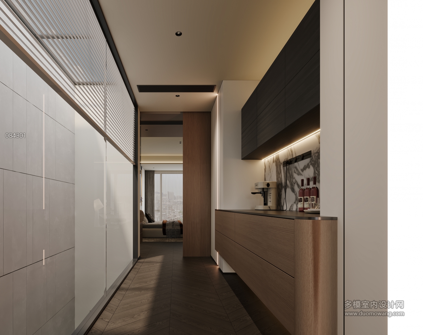 现代茶水间特写