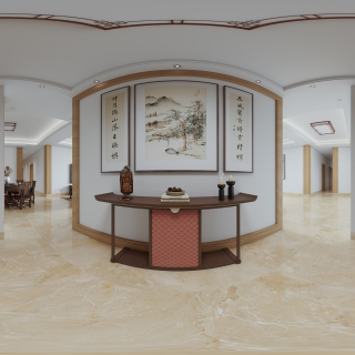 中式玄关全景
