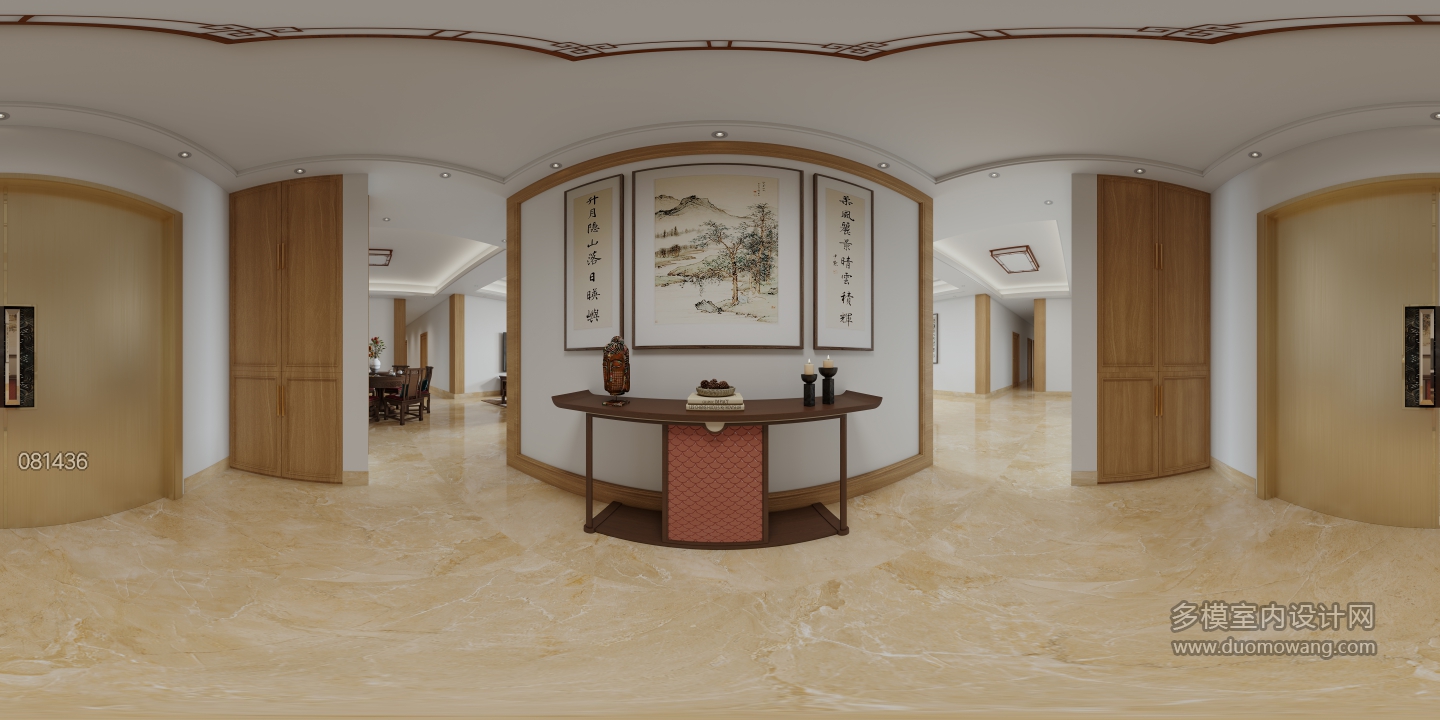 现代玄关全景