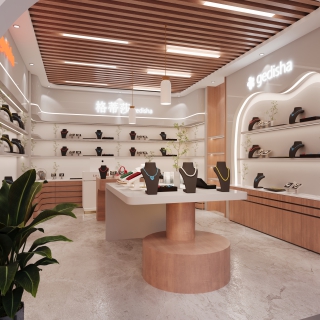 饰品店透视图