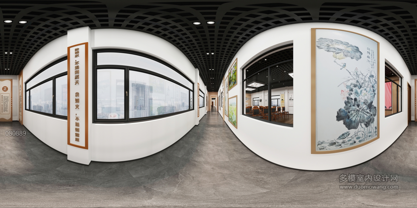 现代廉政展厅左侧走廊全景2 (1)