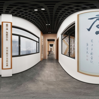 现代廉政展厅左侧走廊全景1 (1)