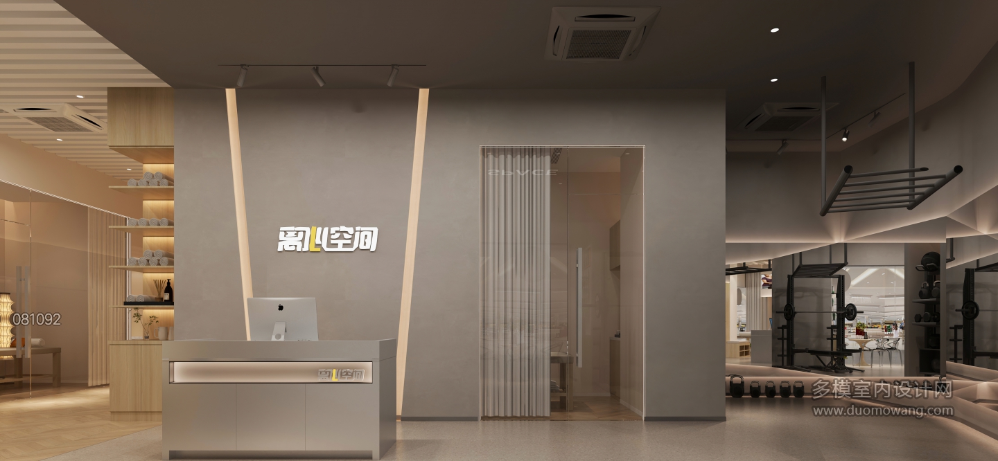 现代健身房健身区静态a (1)
