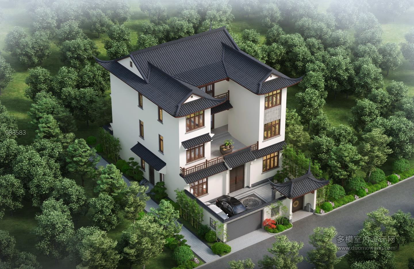 登岗中式自建房鸟瞰