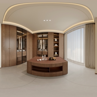 宋式美学二层次卧全景