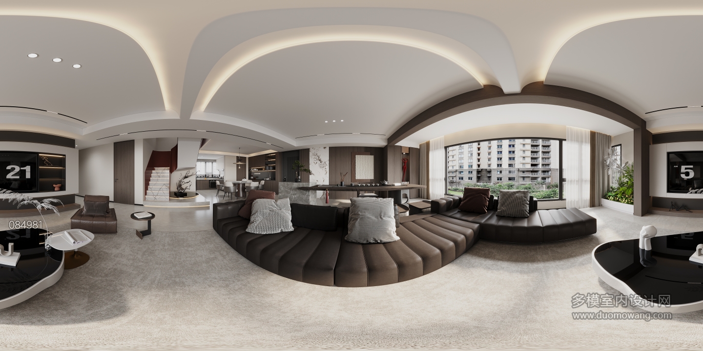 一楼客餐厅全景1