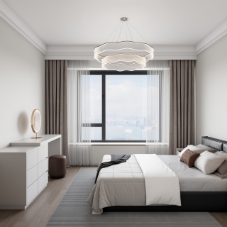 现代主卧特写