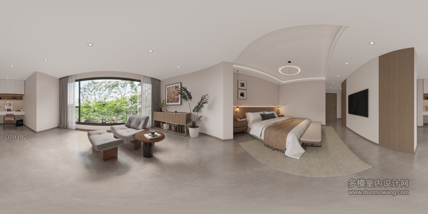 现代二楼主卧360