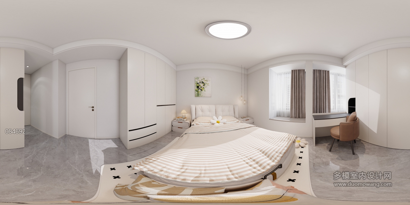 现代奶油-主卧
