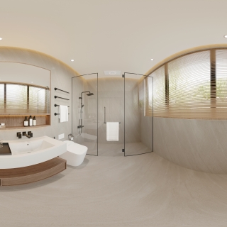 宋式美学三层主卫全景