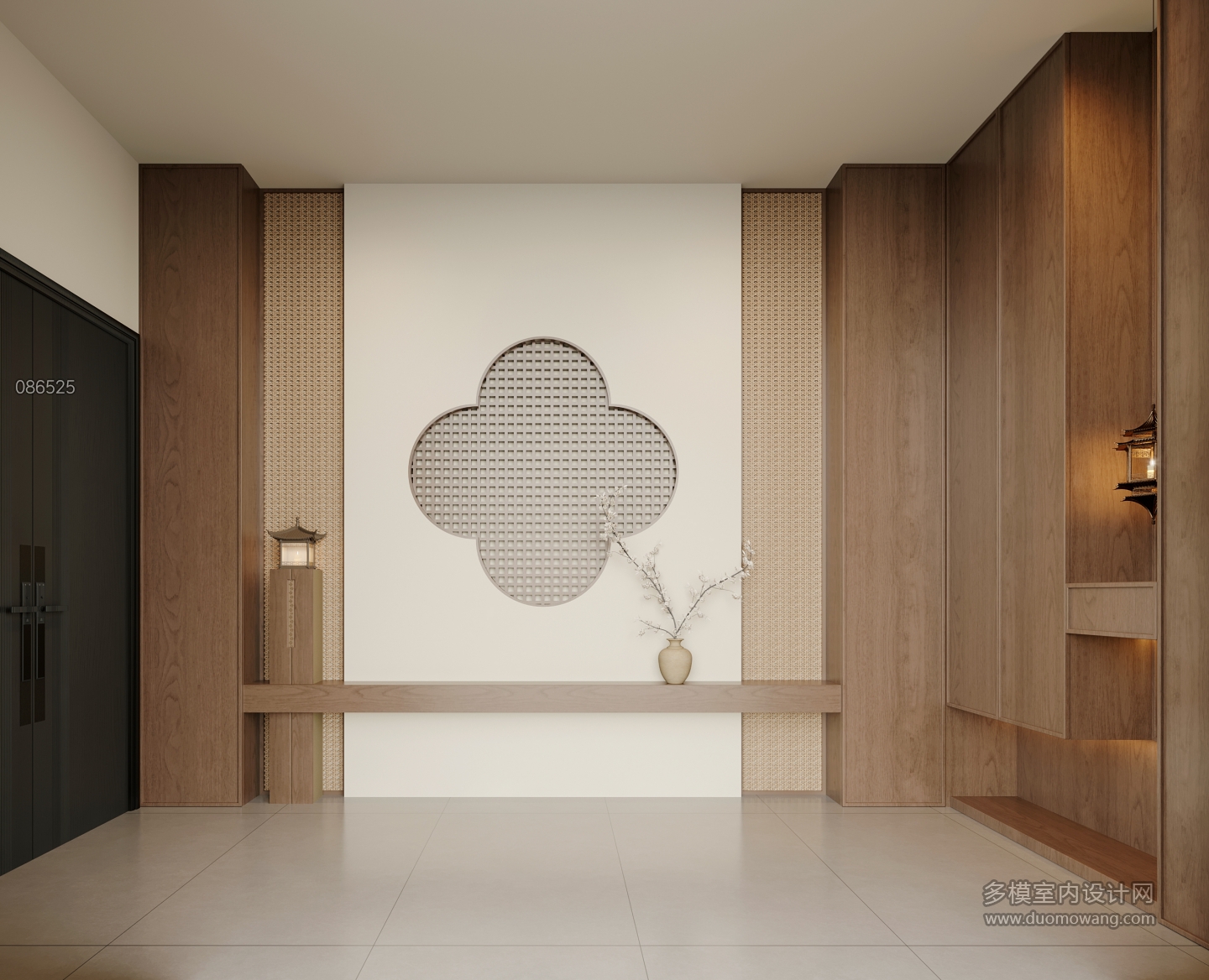 宋式美学一层户外门厅