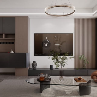 现代-电视墙单张