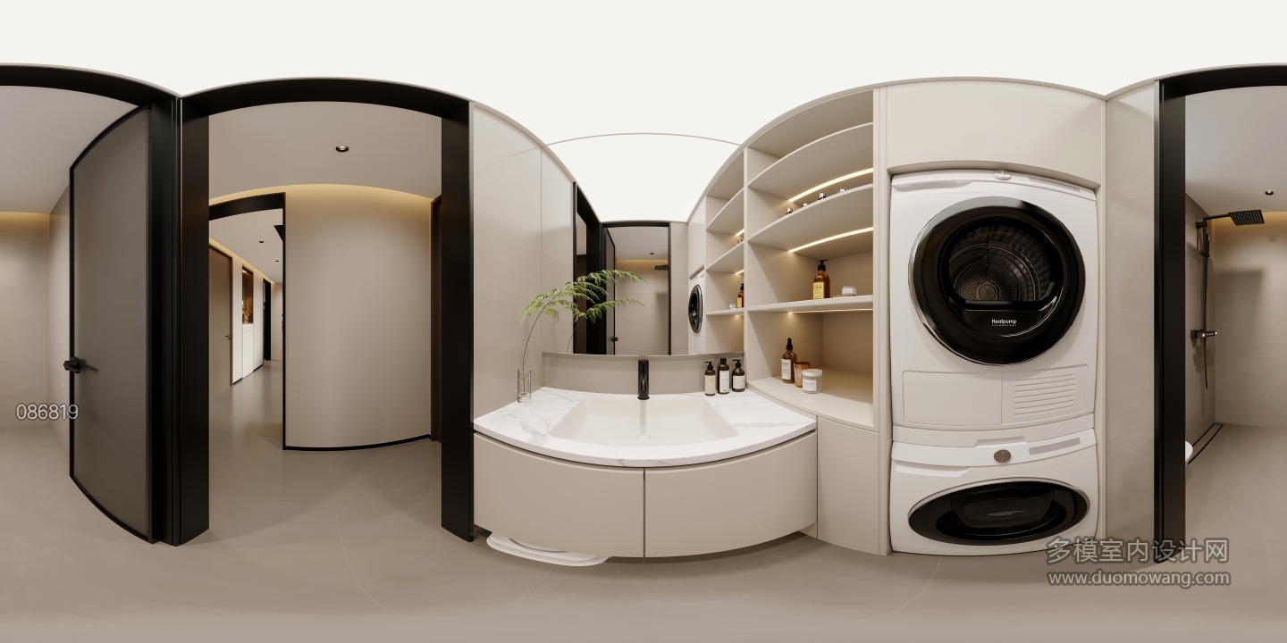 意式卫生间干区全景