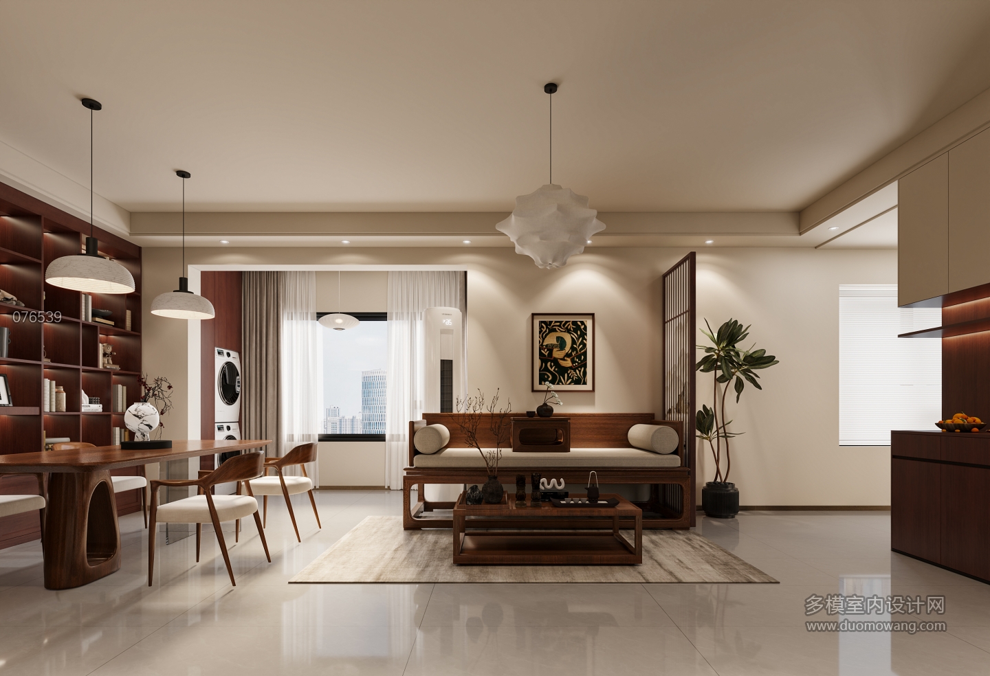 现代中古沙发墙