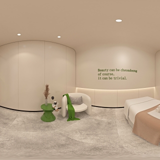 现代 美容店 包间03 全景