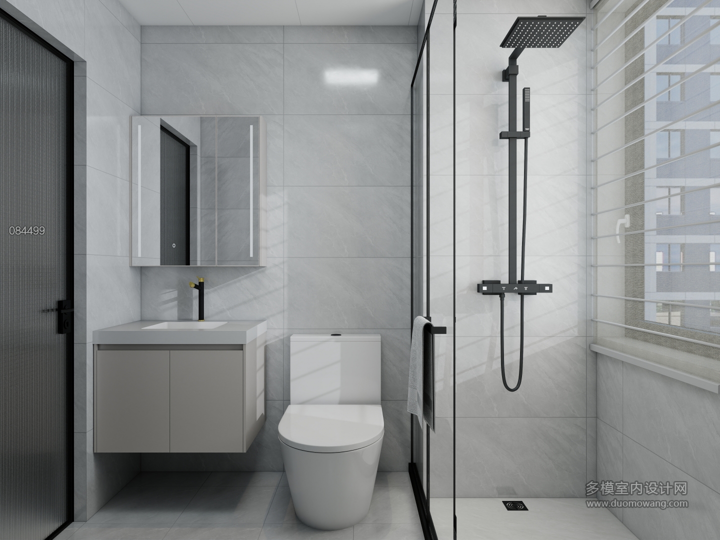 现代--2号楼C户型(主卫)单张