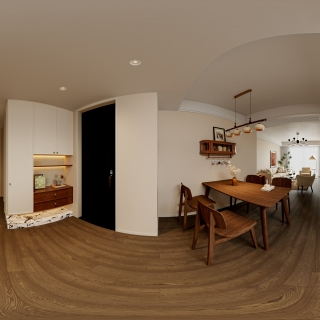 中古餐厅玄关全景