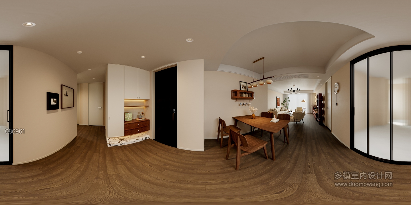 中古餐厅玄关全景