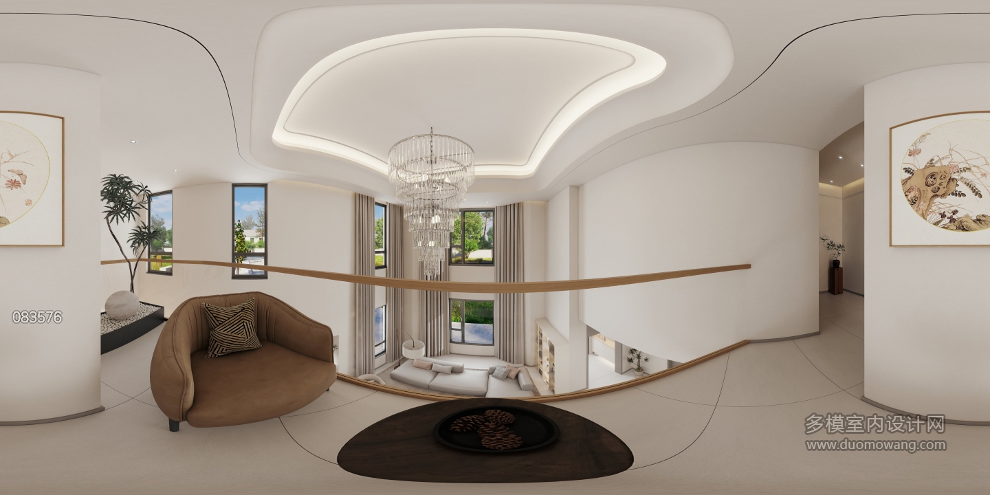 现代二楼休闲区