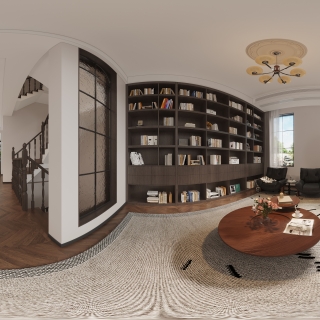 现代客餐厅全景